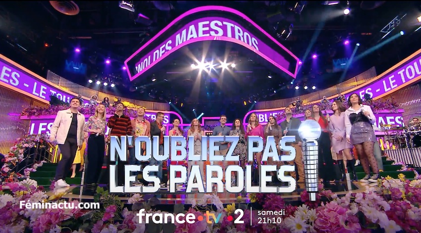 « N'oubliez pas les paroles » tournoi des maestros du 30 mars 2024 « N'oubliez pas les paroles » tournoi des maestros du 30 mars 2024
