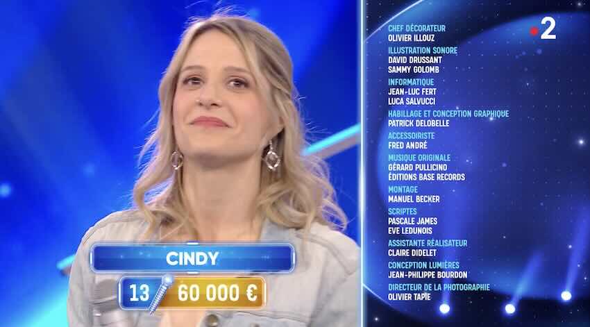 « N'oubliez pas les paroles » du 6 mai 2025 : une 13ème victoire pour Cindy ? Quelle audience pour NOPLP ?